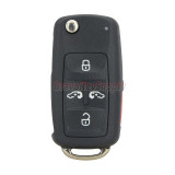 Flip key shell 4 button with panic for VW