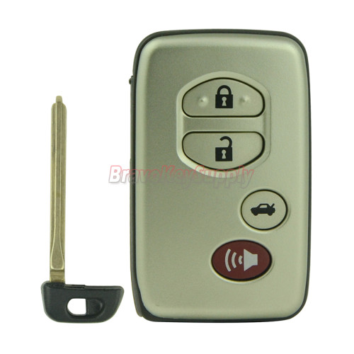 FCC HYQ14AAB Smart key case 4 button for Toyota Corolla Camry Avalon 2009 2010 2011 PN 89904-06041