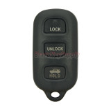 (with round back inside)Remote fob case 3button with panic for Toyota Camry Solara
