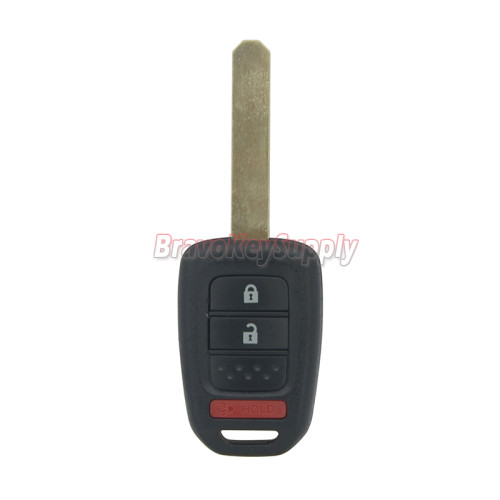 FCC MLBHLIK6-1T Remote key shell 2 button+ panic for Honda Accord Civic CRV 2013 2014 2015