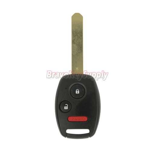P/N 35118-TP6-A20 Remote key 2 button with panic HON66 313.8 Mhz for Honda CRV Fit FCC MLBHLIK-1T