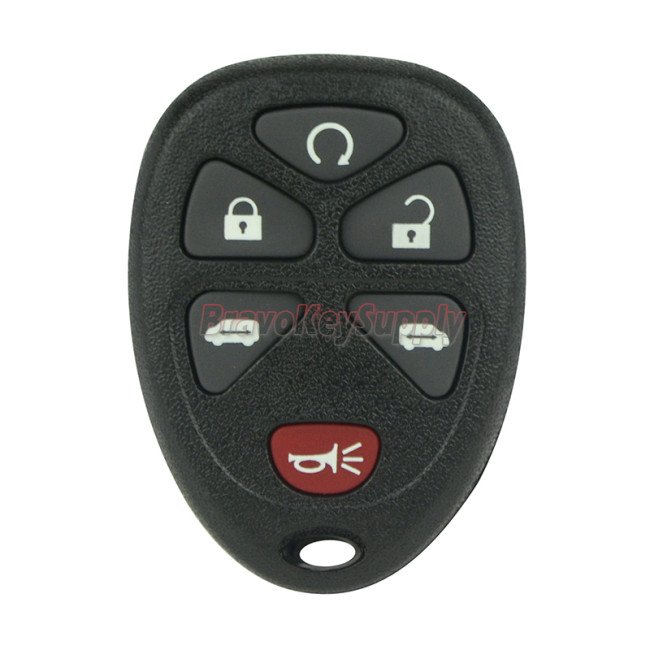 (No battery holder) Remote fob case for GM 6 button FCC KOBGT04A
