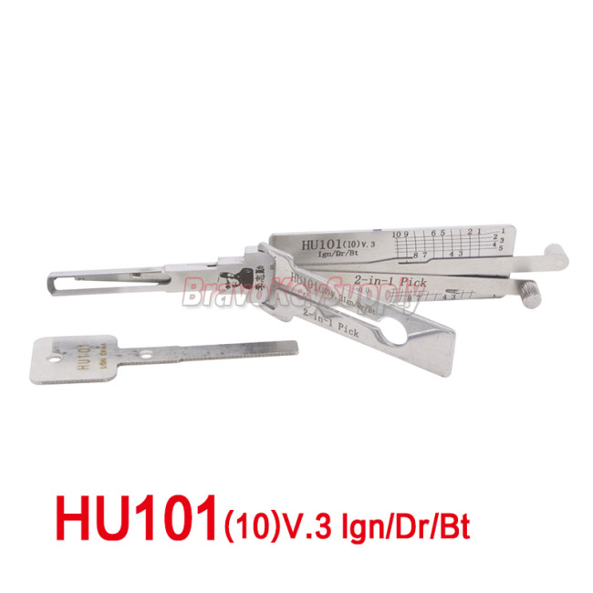 Lishi 2in1 Decoder HU101(10)v.3 Ign/Dr/Bt