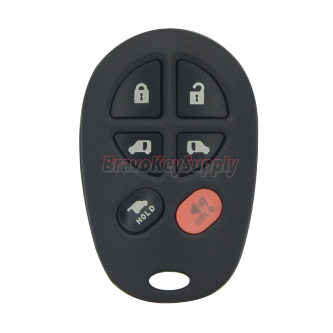 FCC GQ43VT20T Remote fob 6 button 315mhz for Toyota Sienna 2005 2006 2007 2008 2009 PN 89742-AE050