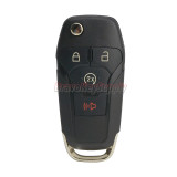 FCC N5F-A08TDA flip key shell 4 button for Ford F-Series truck F-150