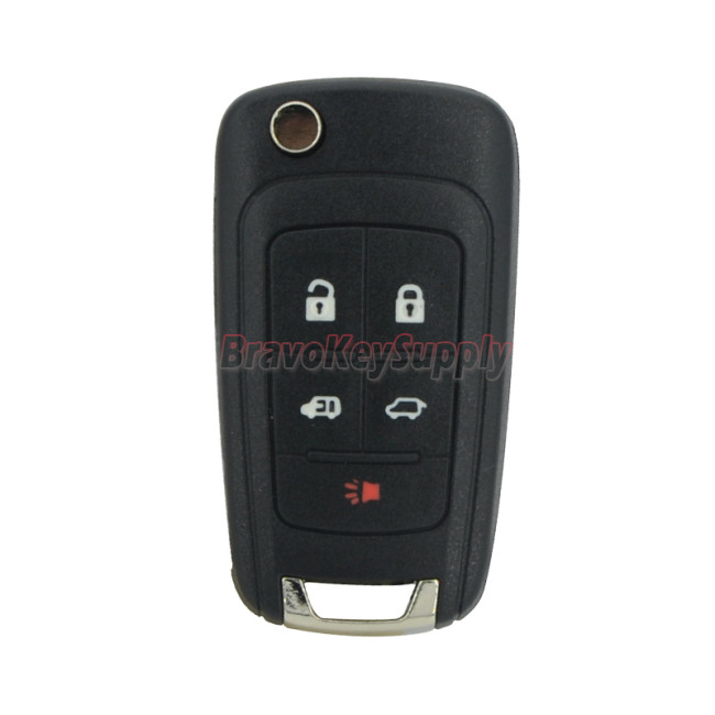 Flip remote key shell 5 button for Buick Lacrosse GL8 2010 2011 2012 2013
