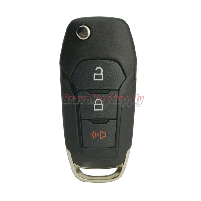 FCC N5F-A08TAA flip key shell 3 button for Ford Explorer Ford F-150 2016 2017 PN 164-R8130