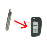 New Uncut Remote Flip Key Blade Blank Replacement For Nissan Rogue 2014 2015