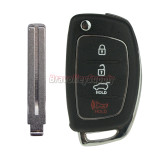 FCC TQ8-RKE-4F25 Flip key shell 4 button TOY48 blade for Hyundai Tucson Santa Fe 95430-D3010