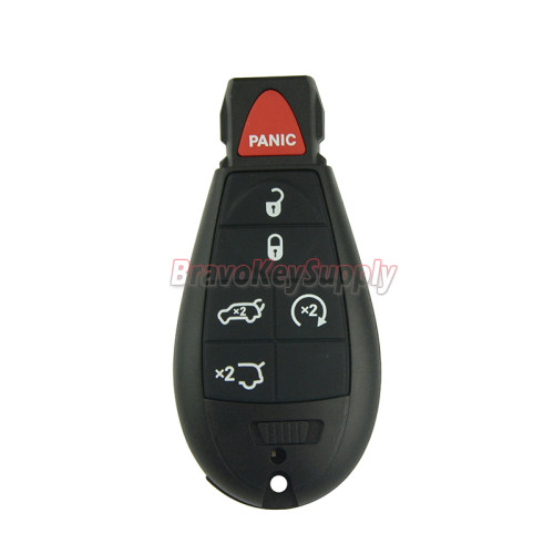 PN 68051666 prox IYZ-C01C Fobik key remote 433Mhz 6 button for Jeep Grand Cherokee 2009-2013
