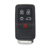 FCC KR55WK49264 Smart key case shell cover 5 button for Volvo 2007 2008 2009 2010 2011 XC70 V70 XC60 S80 S60