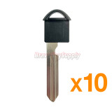 (Pack of 10)Smart key blade NSN14 for NISSAN With black top (plastic)