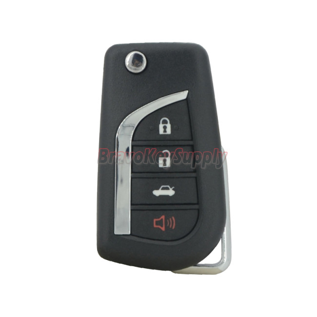 FCC HYQ12BFB Flip remote key 4 button TOY48 blade 315mhz H chip for Toyota Camry 2018-2022 PN 89070-06790