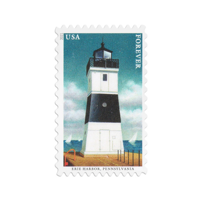 Mid-Atlantic Lighthouses 2021 - 5 Sheets / 100 Pcs