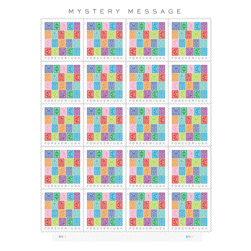 Mystery Message 2021 - 5 Sheets / 100 Pcs