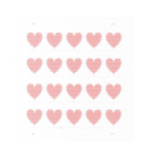 Made of Hearts 2020 - 5 Sheets / 100 Pcs