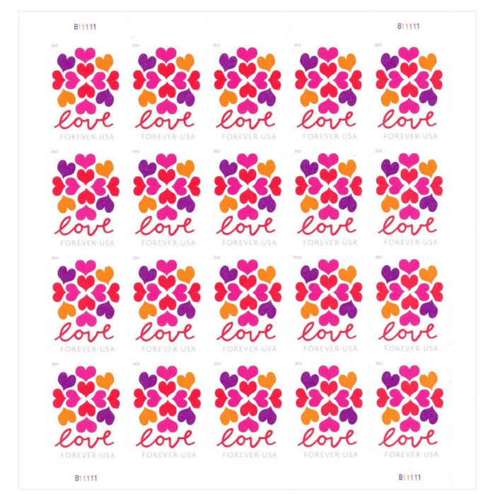 LOVE 2019 - 5 Sheets / 100 Pcs