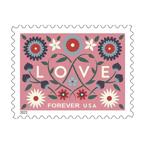 Love 2022 - 5 Sheets / 100 Pcs