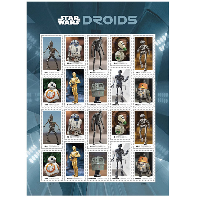 Star Wars Droids 2021 - 5 Sheets / 100 Pcs