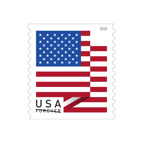 U.S. Flag 2018 First Class Roll 100Pcs/Coil