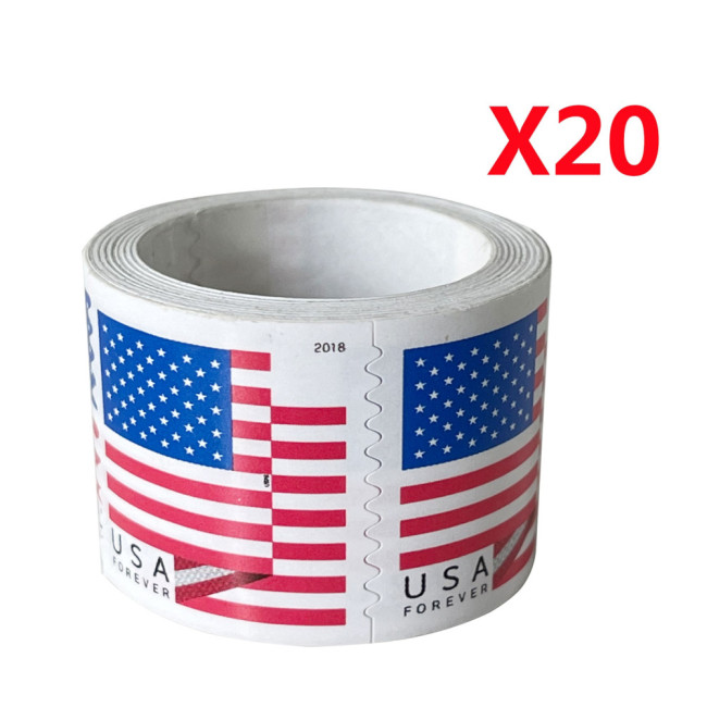 U.S. Flag 2018 First Class Roll of 100  (2000 Pcs)