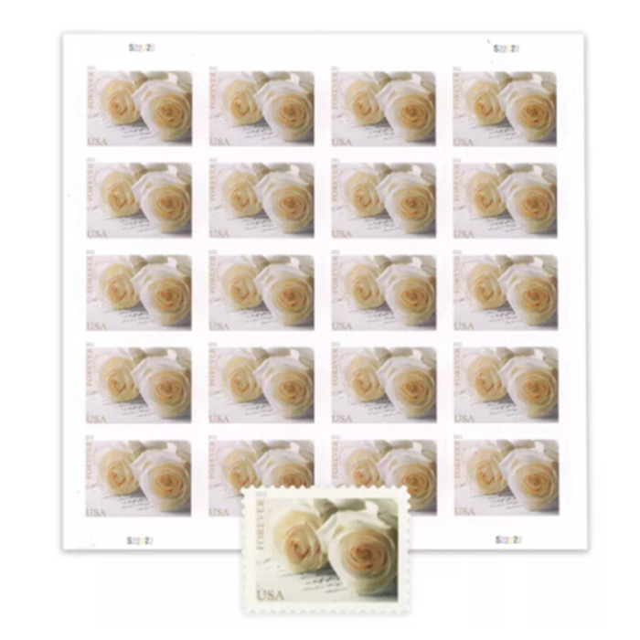 Wedding Roses Commemorative 2011 - 5 Sheets / 100 Pcs