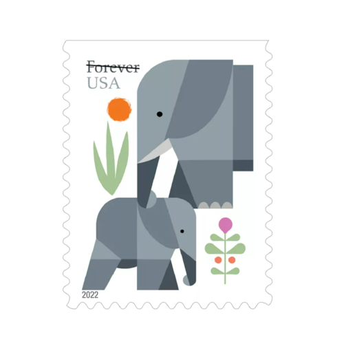 Elephants 2022 - 5 Booklets / 100 Pcs