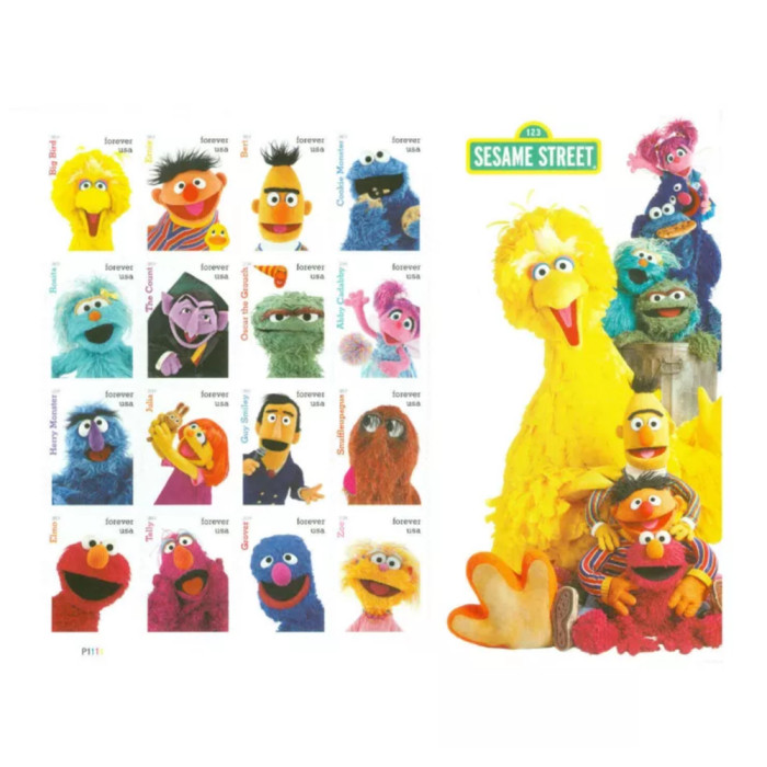 Sesame St 2019 - 5 Sheets / 80 Pcs