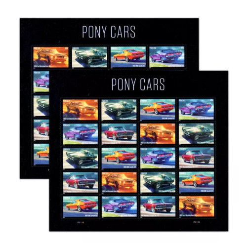 Pony Cars 2022 - 5 Sheets / 100 Pcs