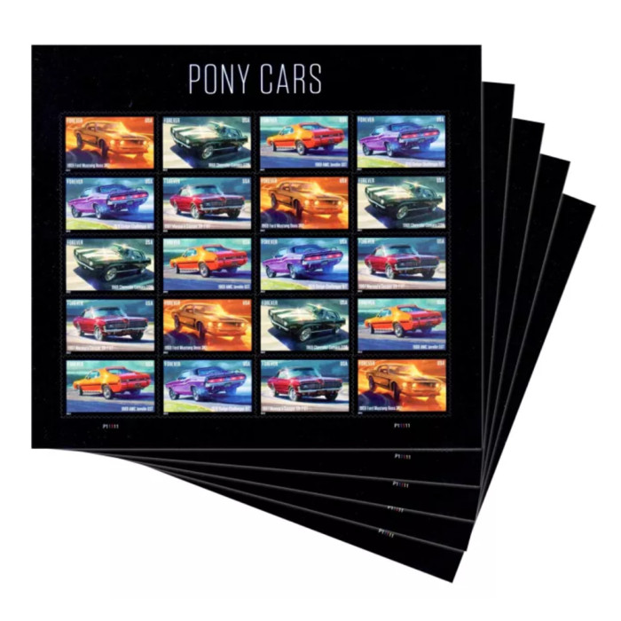 Pony Cars 2022 - 5 Sheets / 100 Pcs
