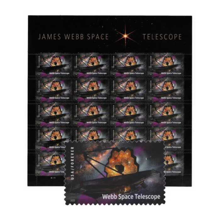 James Webb Space Telescope 2022 - 5 Sheets / 100 Pcs