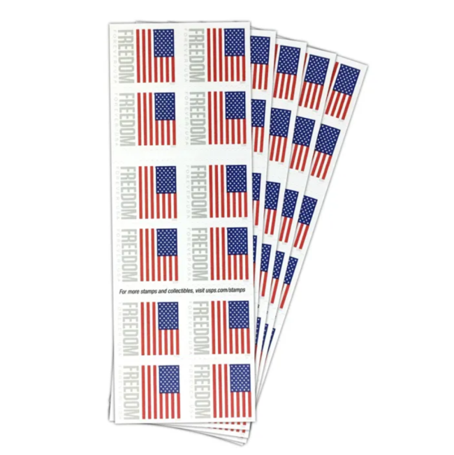 U.S. Flag 2023 First Class Book - 5 Booklets / 100 Pcs