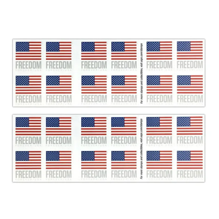 U.S. Flag 2023 First Class Book - 5 Booklets / 100 Pcs