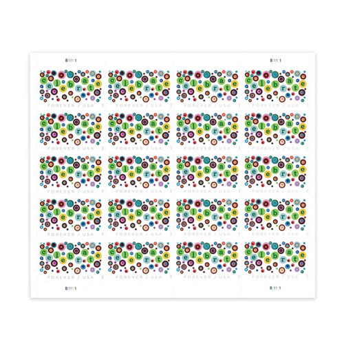 Let's Celebrate 2020 - 5 Sheets / 100 Pcs