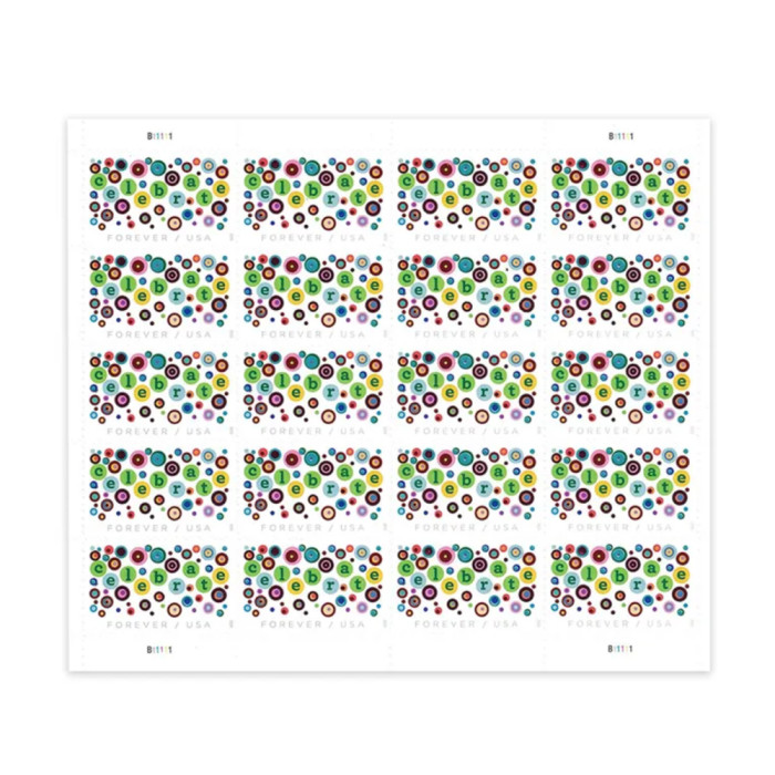 Let's Celebrate 2020 - 5 Sheets / 100 Pcs