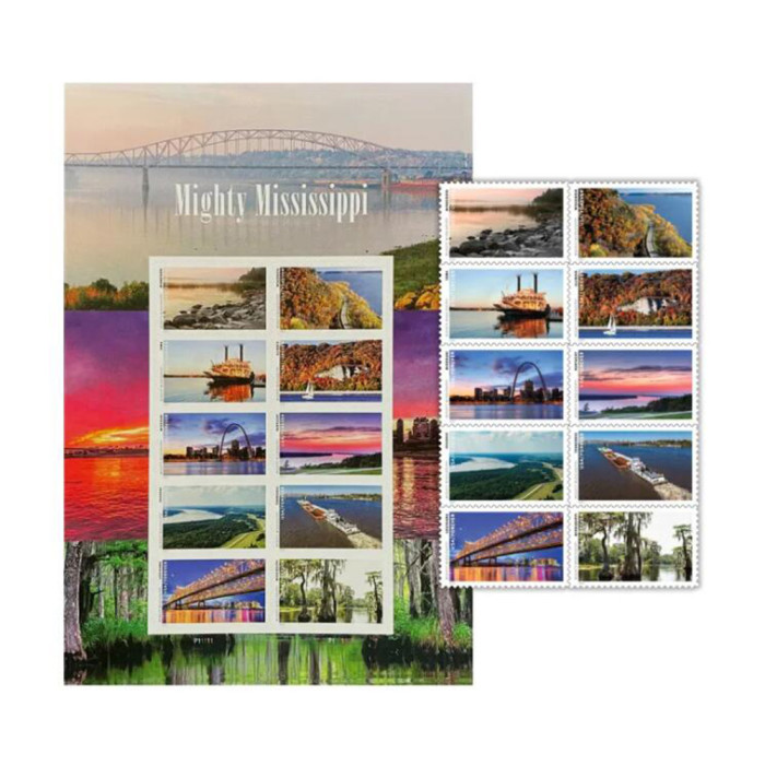 Mighty Mississippi 2022 - 5 Sheets / 50 Pcs