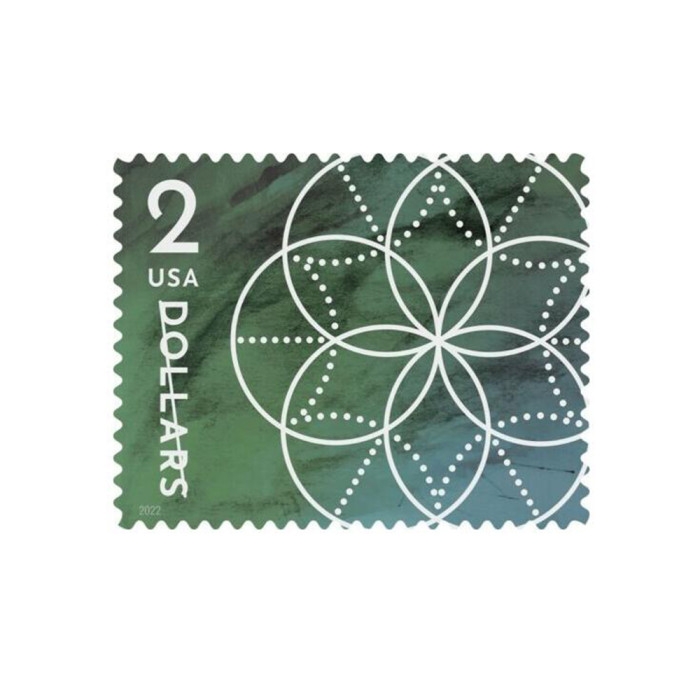 $2 Floral Geometry 2022 - 5 Sheets / 50 Pcs