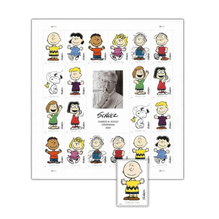 Charles M. Schulz 2022 - 5 Sheets / 100 Pcs