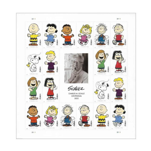 Charles M. Schulz 2022 - 5 Sheets / 100 Pcs