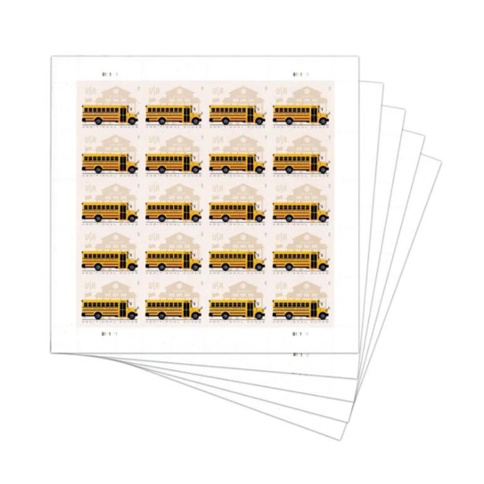 24¢ School Bus 2023 - 10 Sheet / 200 Pcs