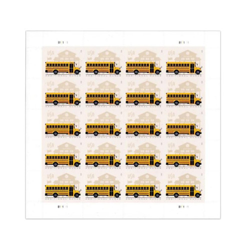 24¢ School Bus 2023 - 10 Sheet / 200 Pcs