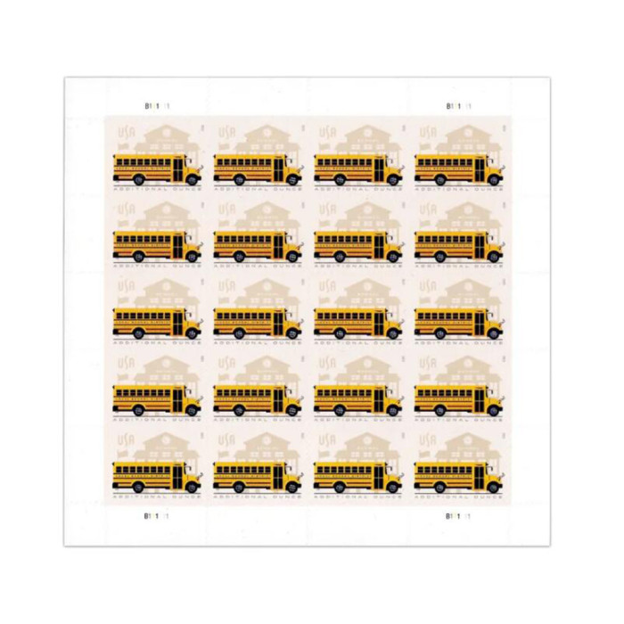 School Bus 2023 - 10 Sheet / 200 Pcs