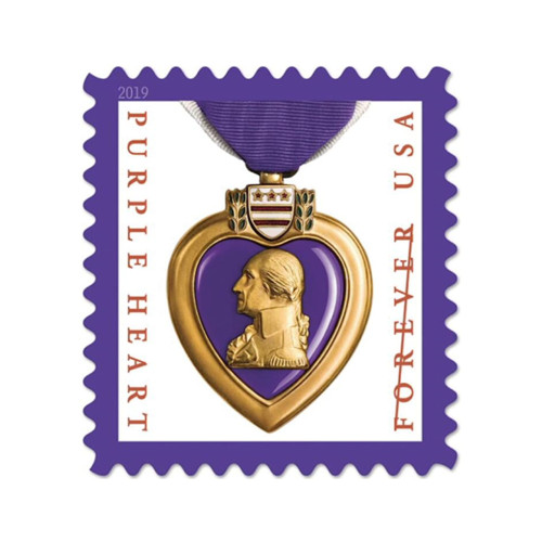 Purple Heart Medal 2019 - 5 Sheets / 100 Pcs