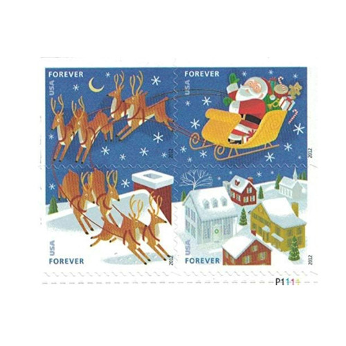 Santa & Sleigh 2012 - 5 Booklets / 100 Pcs