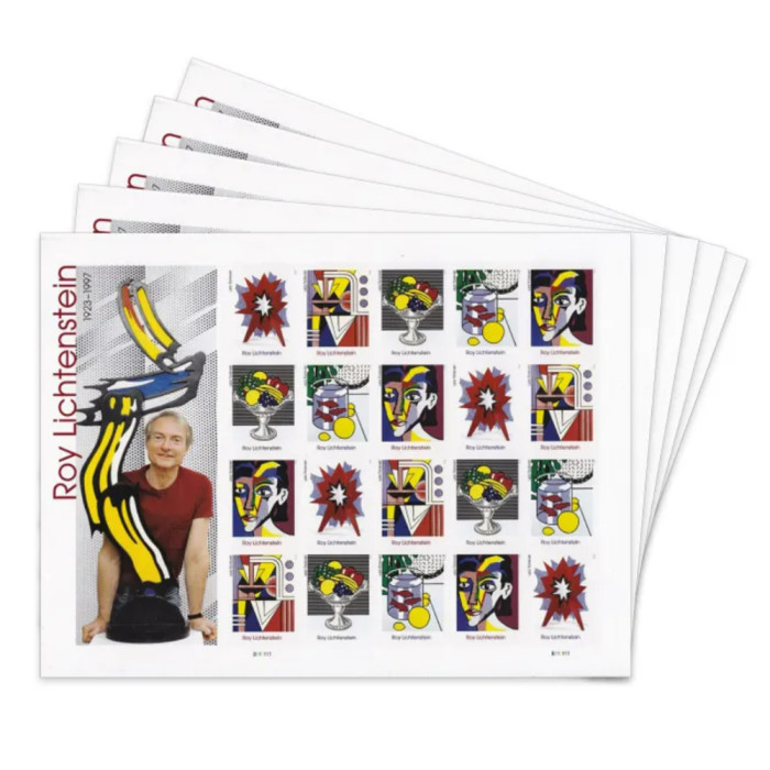Roy Lichtenstein 2023 - 5 Sheets / 100 Pcs