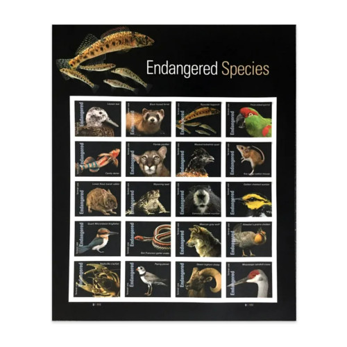 Endangered Species 2023 - 5 Sheets / 100 Pcs