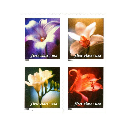  2000 Lilies 34¢ - 5 Booklets / 100 Pcs