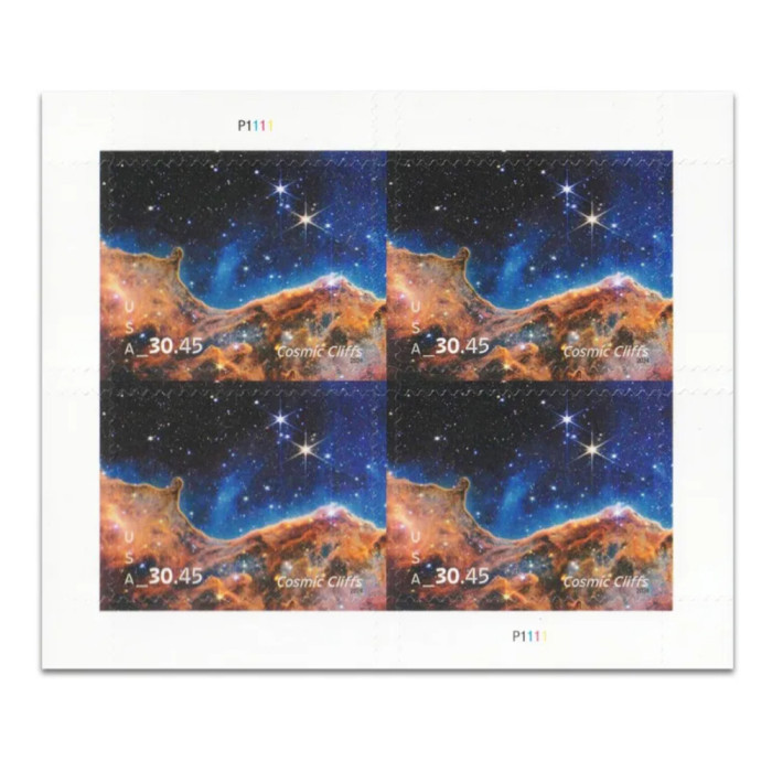 Cosmic Cliffs 2024 - 1 Sheet / 4 Pcs