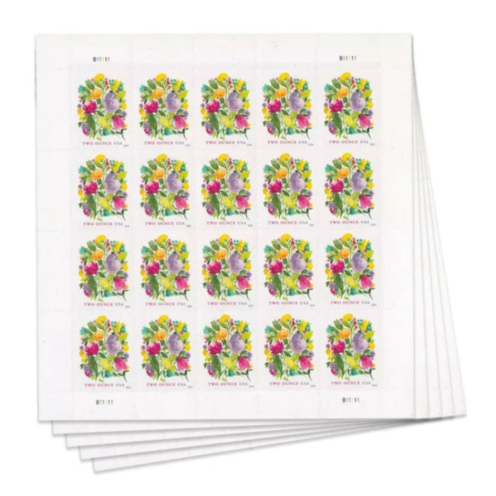 Wedding Blooms Two Ounce 2024 - 5 Booklets / 100 Pcs