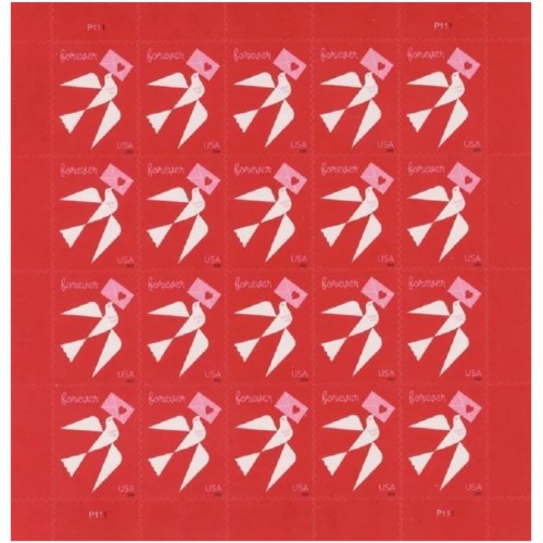 LOVE 2024 - 5 Sheets / 100 Pcs